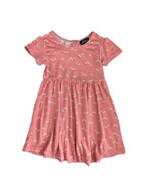 🩵4/$20 Picapino Pink Floral Dress with Bow Back  24m